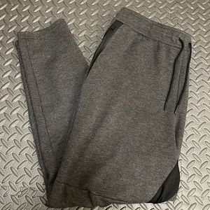 Gray sweatpants